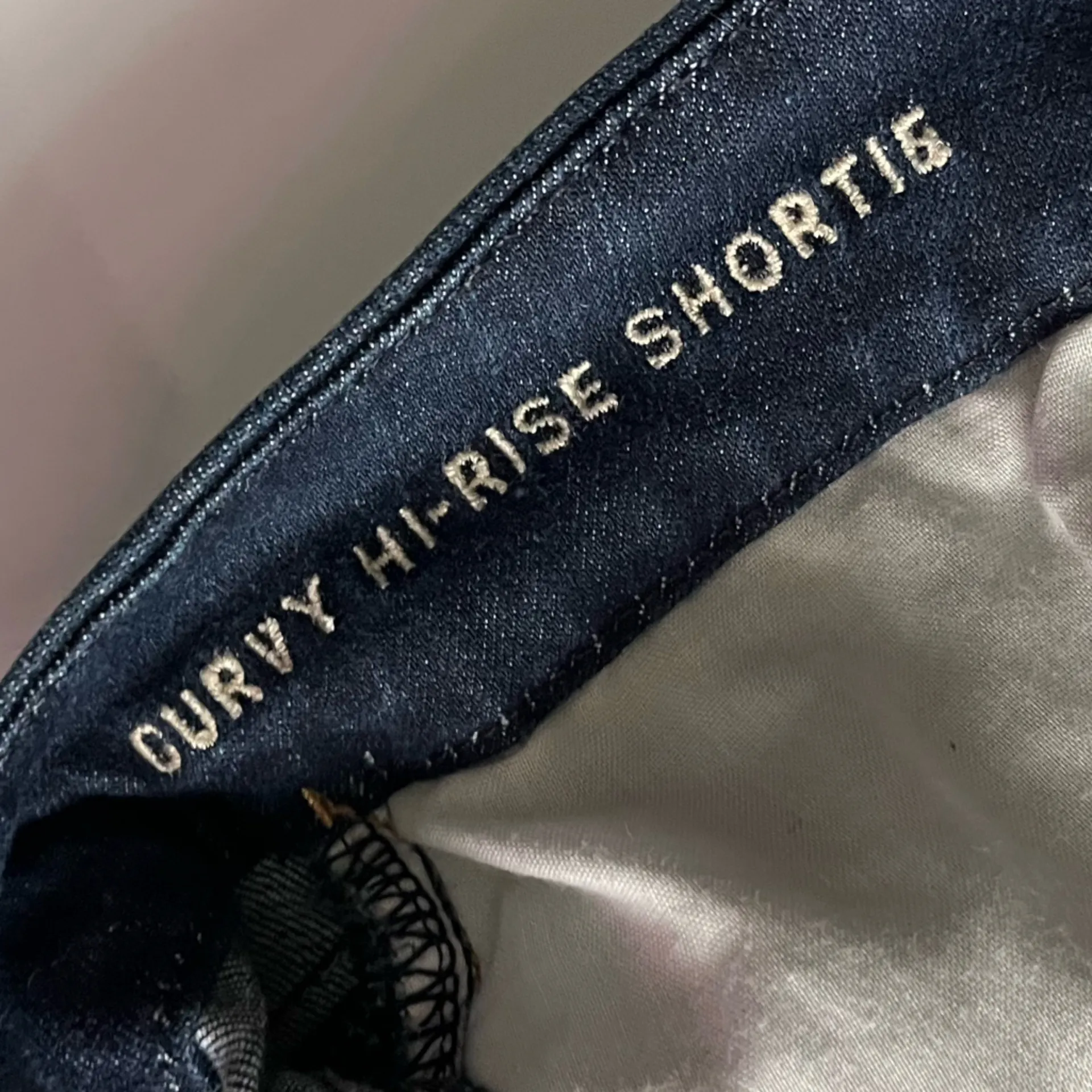 American Eagle Outfitters • Destructed Curvy High Rise Shortie Denim Shorts - Image 4