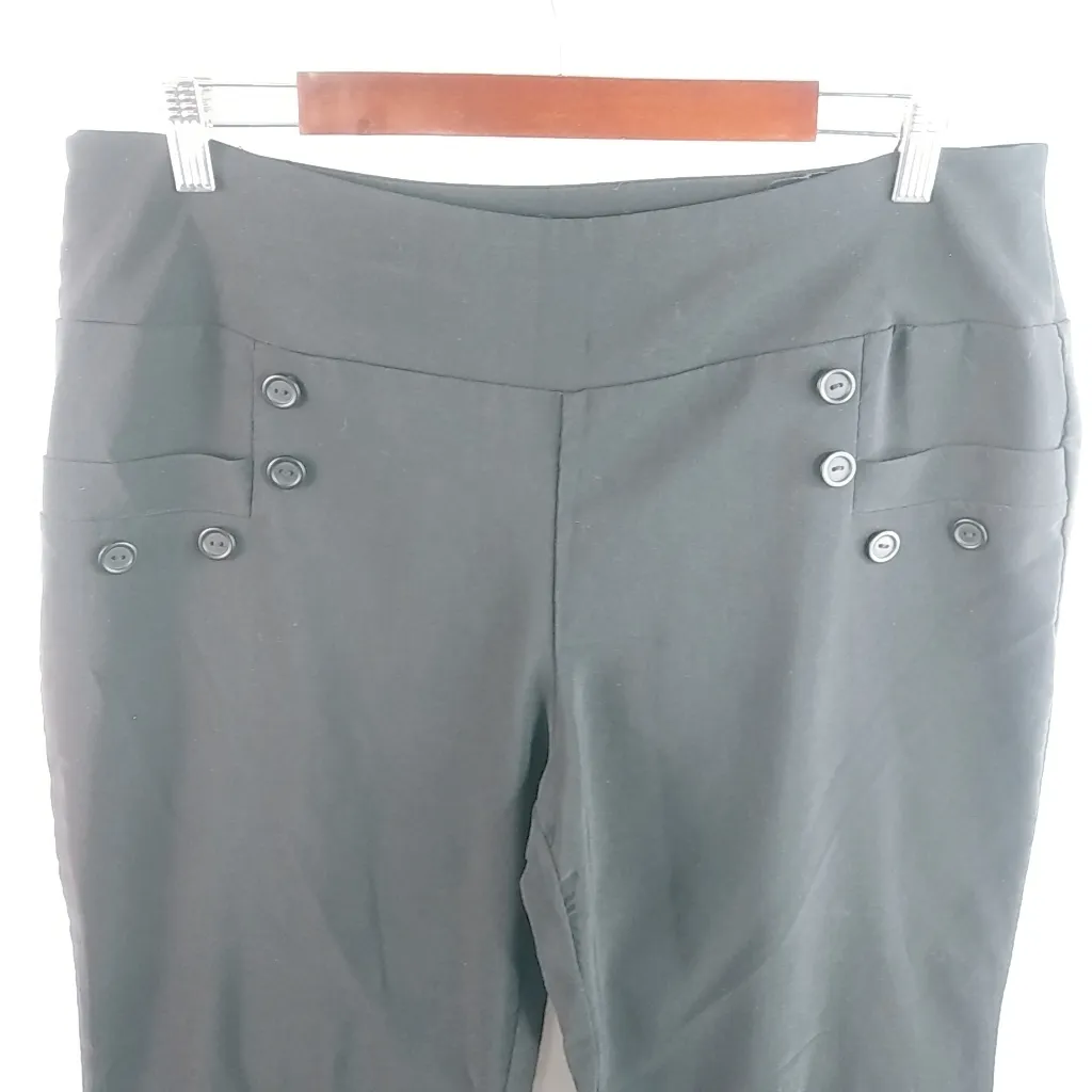 Dots 16 Cute Double Knit Ponte Black Workwear Pants Plus - Image 8