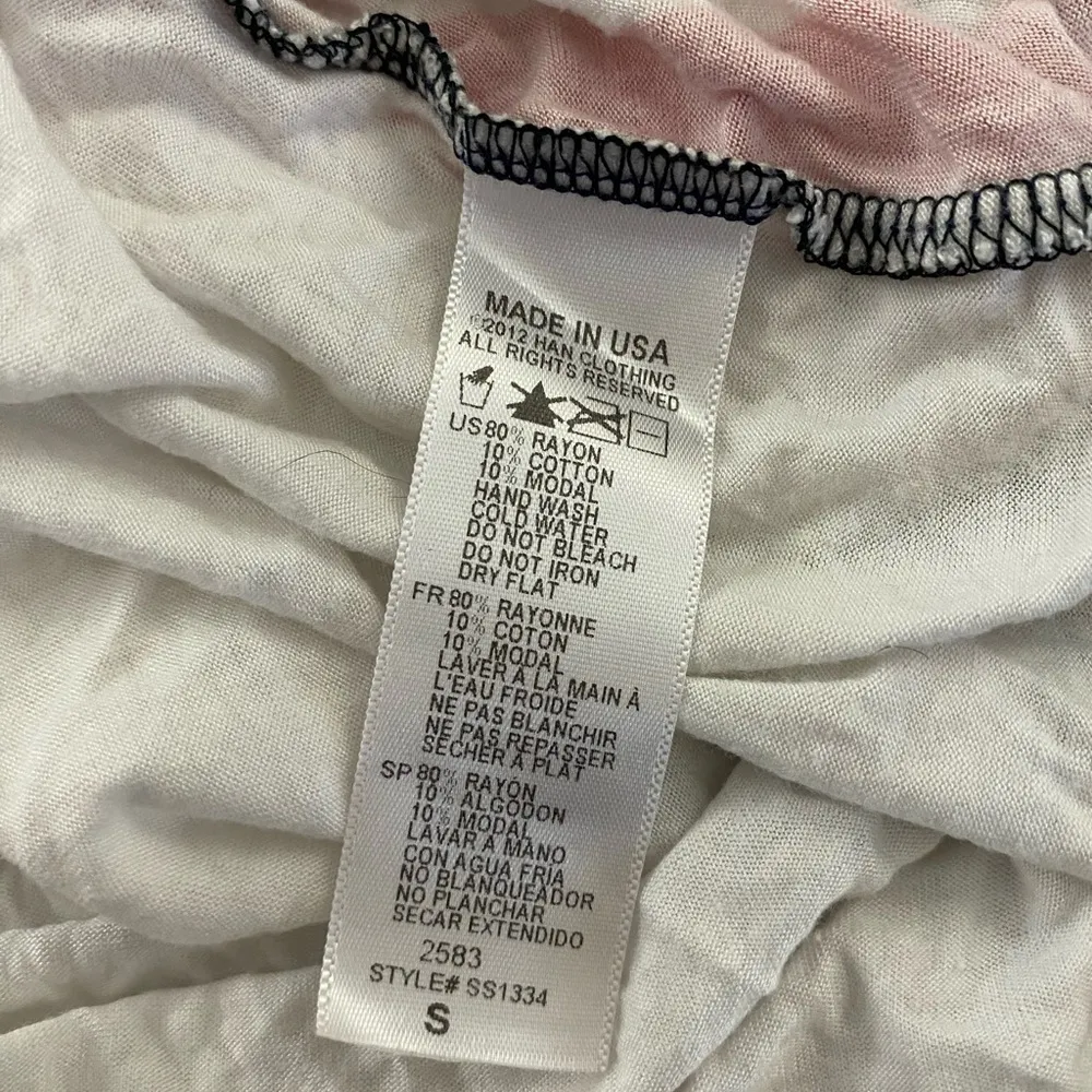 The Classic Patriotic American Flag Tee Short Sleeve Small White - Image 5