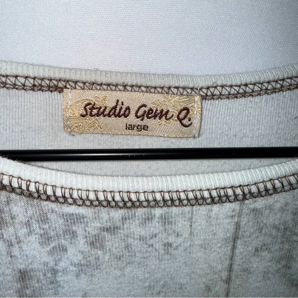 Vintage Fairy Hummingbird Y2K Cottage Studio Gem Three Quarter Sleeve Blouse Top Pink Size L - Image 5