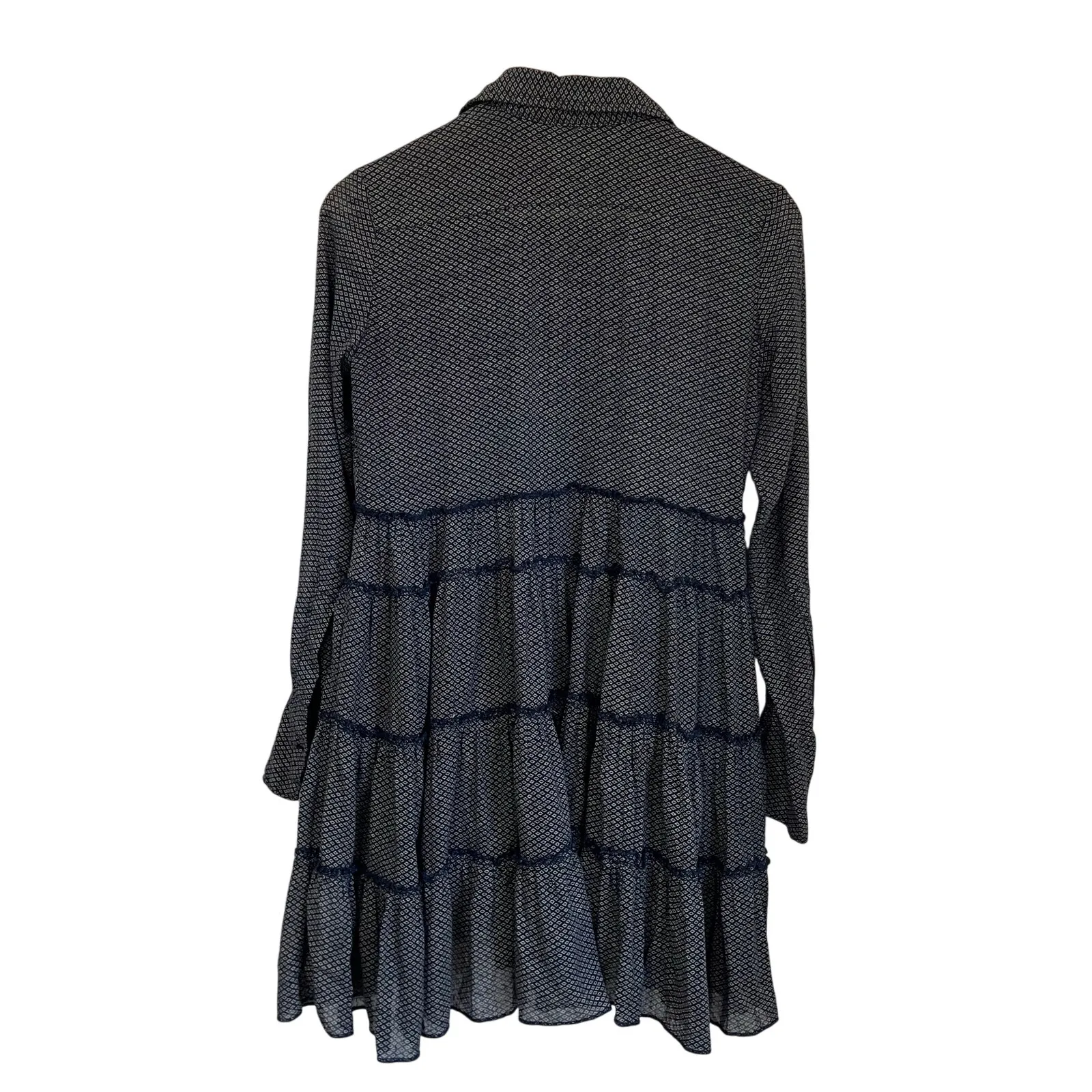 Denim & Supply Ralph Lauren Tiered Long Sleeve Collared Boho Mini Dress XS - Image 2