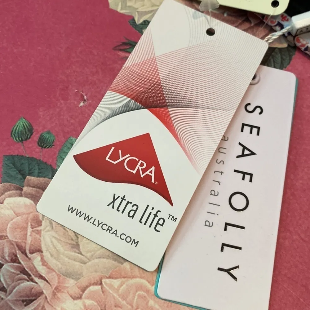 Seafolly hipster bikini bottoms only water‎ garden US size 6 NEW - Image 6