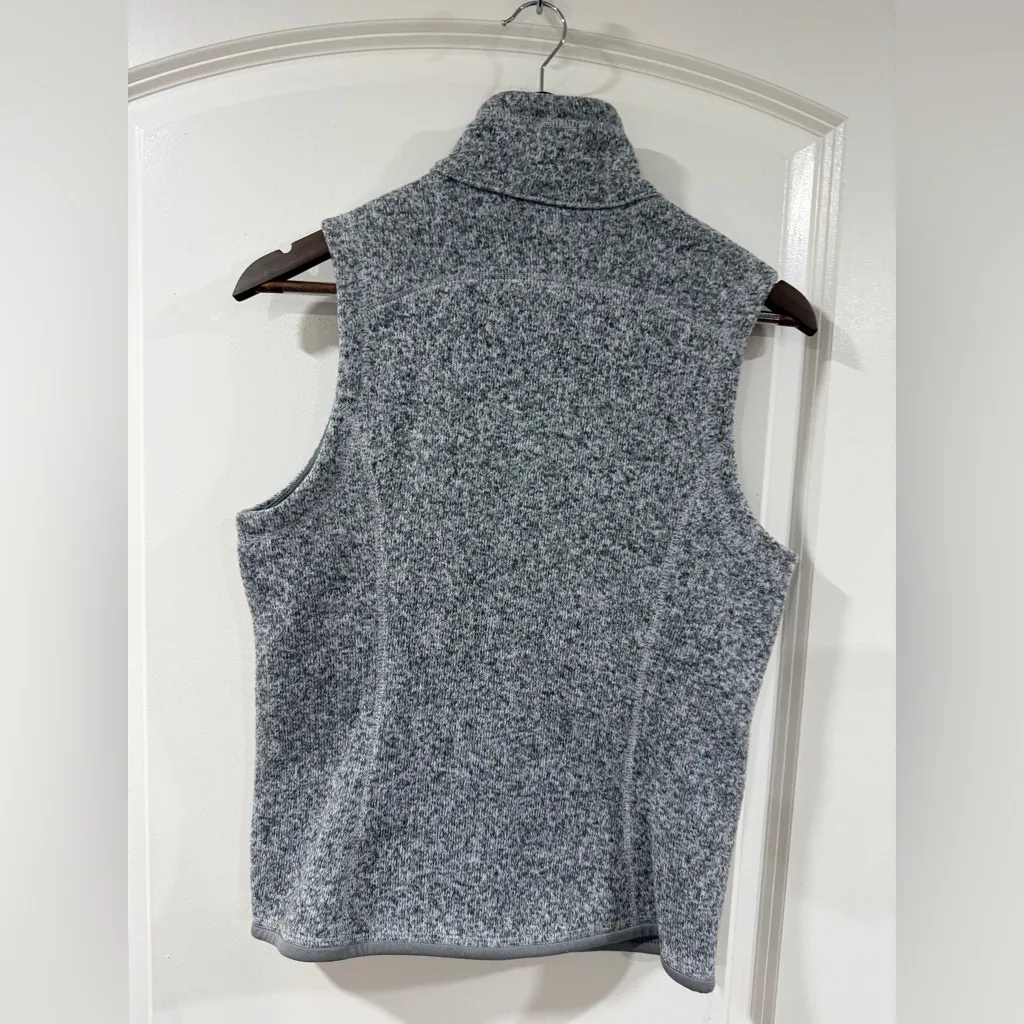 Patagonia Better Sweater Vest Gray Women’s Small Fleece Zip-Up Jacket - Image 4