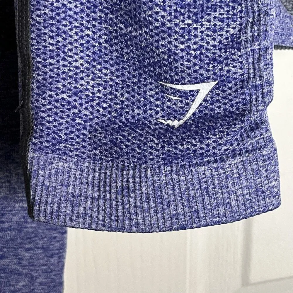 Gymshark Adapt Ombre Seamless Leggings Gray Purple Sz S or M - Image 5