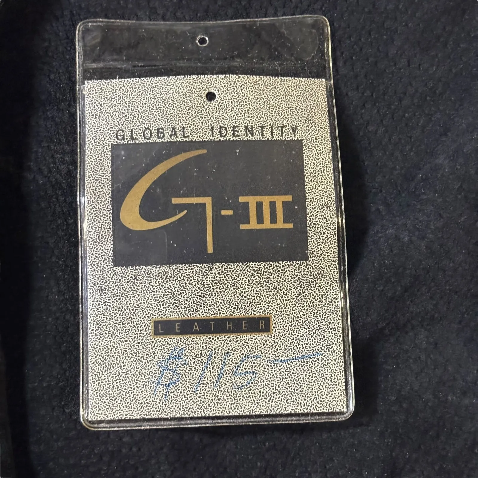 VTG Global Identity‎ G III Suede Leather Blazer Jacket Womens Large Black Crest - Image 8