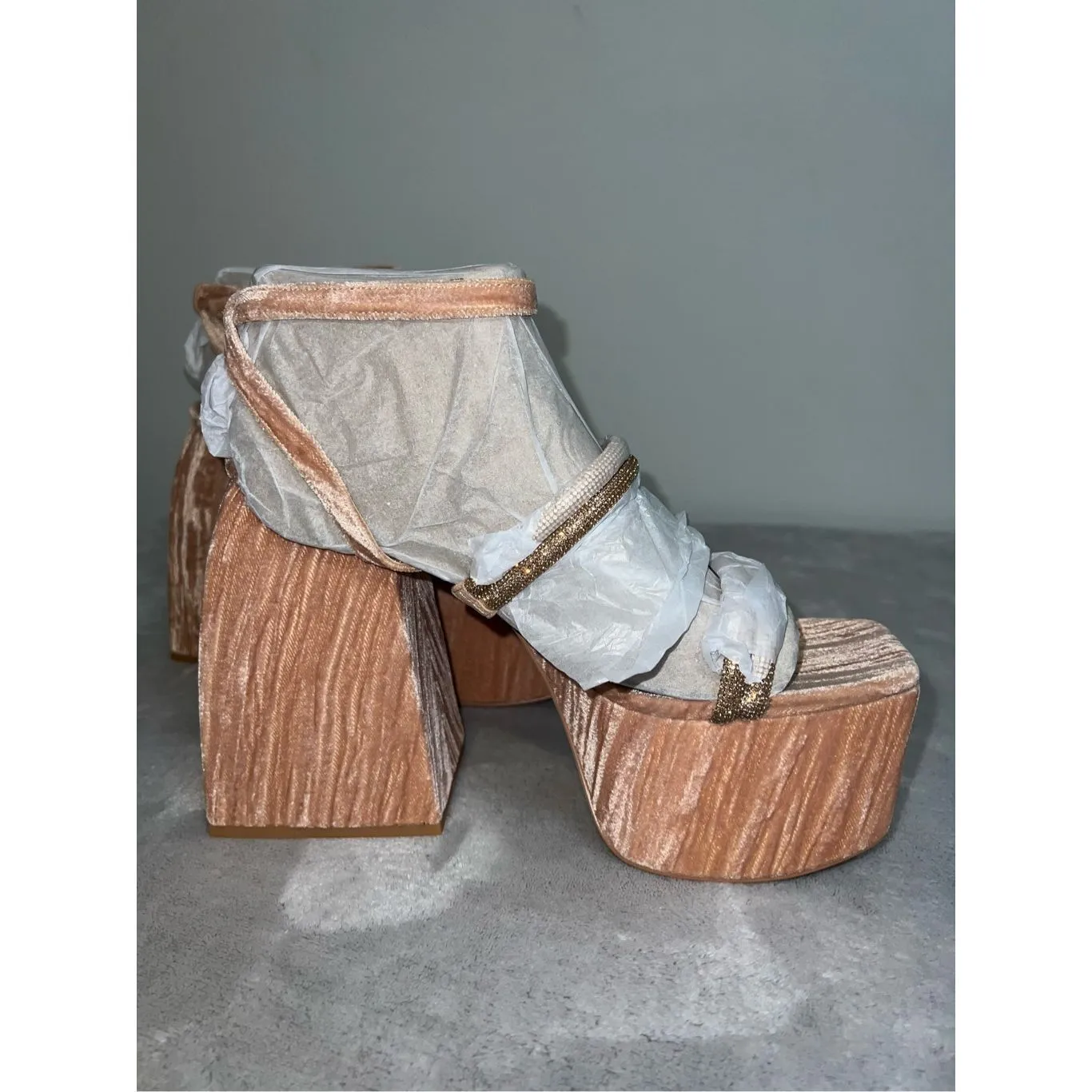 NEW Mila Jewel Ankle Strap Platform Sandal Sam  Edelman 9.5 - Image 3