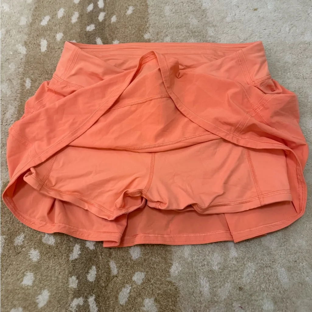 Lululemon Athletica Pace Rival mid-rise skirt in warm coral women’s size 10 - Image 5