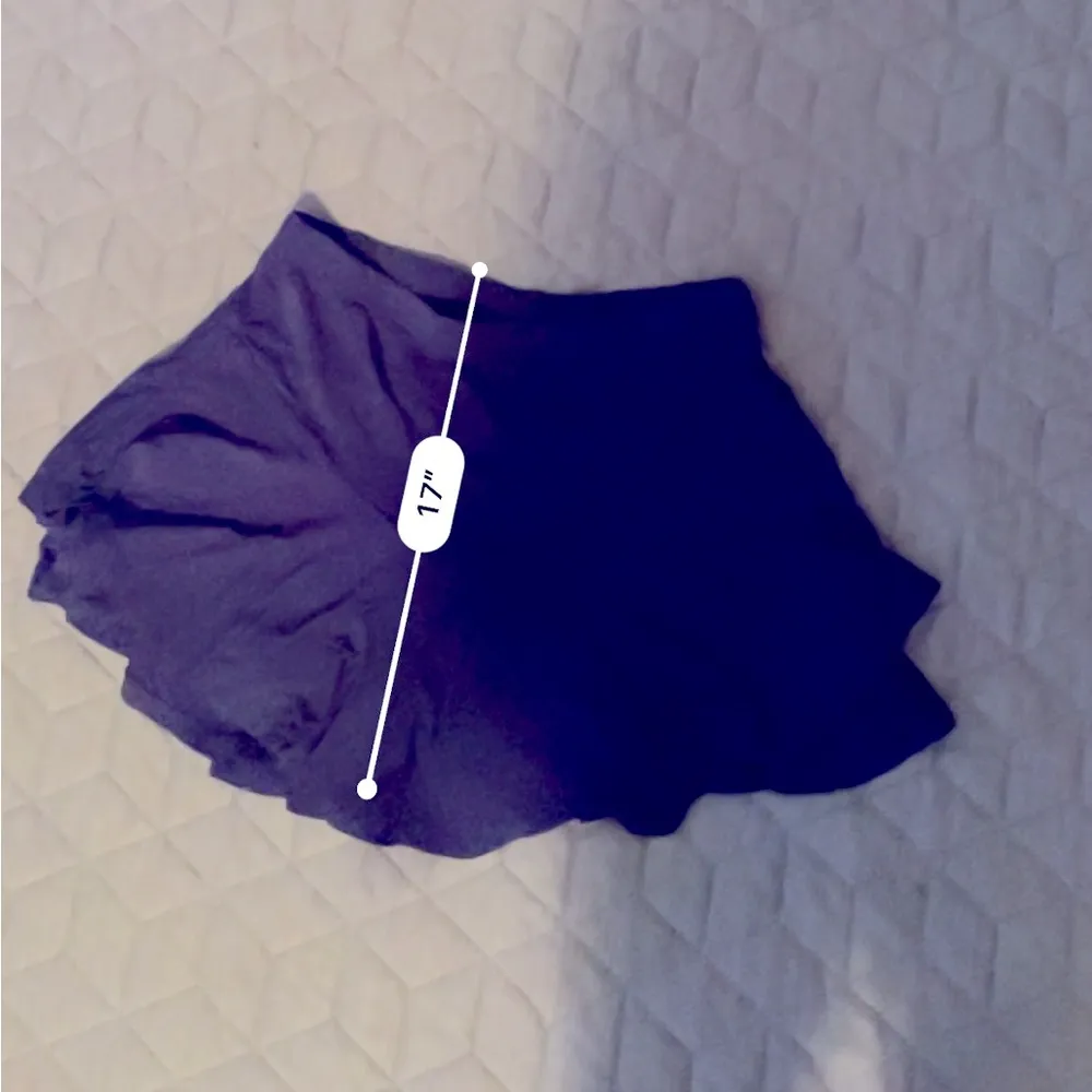 Skirts for Women Ruffle Hem Solid Skirt navy blue size p medium elastic trendy - Image 5