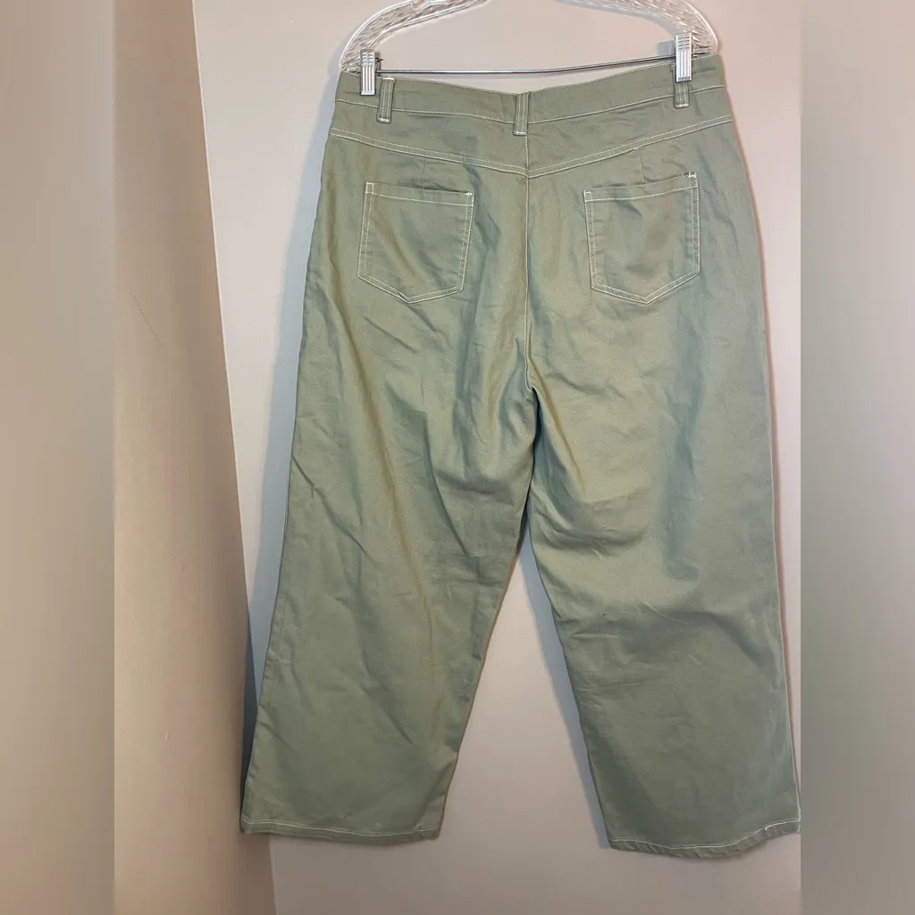 Princess Highway Olive Trousers Green Size 16 - Image 4