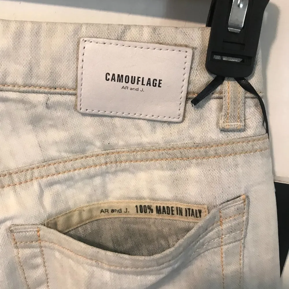 Camouflage AR & J. women's size 27 light streaked white - Image 4