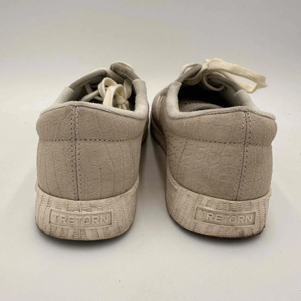 Tretorn Beige Textured Pattern Leather Nylite Plus Sneakers Size US 8 - Image 6