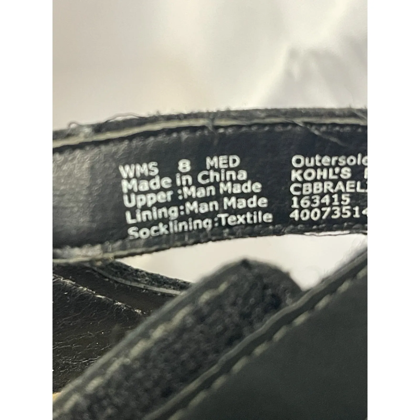 Women's Shoes 8 M Croft & Barrow Ortholite‎ Fugue Black S-671 - Image 2