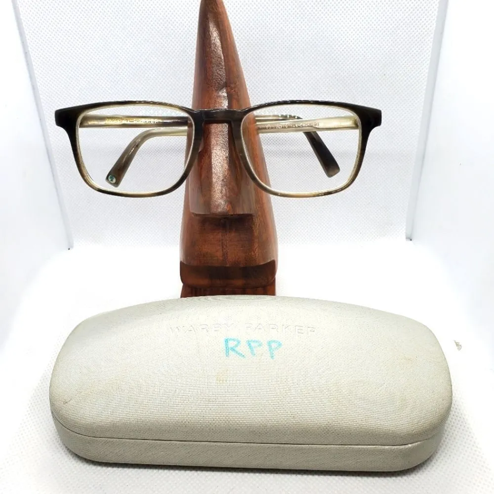Warby Parker Bensen Prescription Glasses Frames & Case - Image 1
