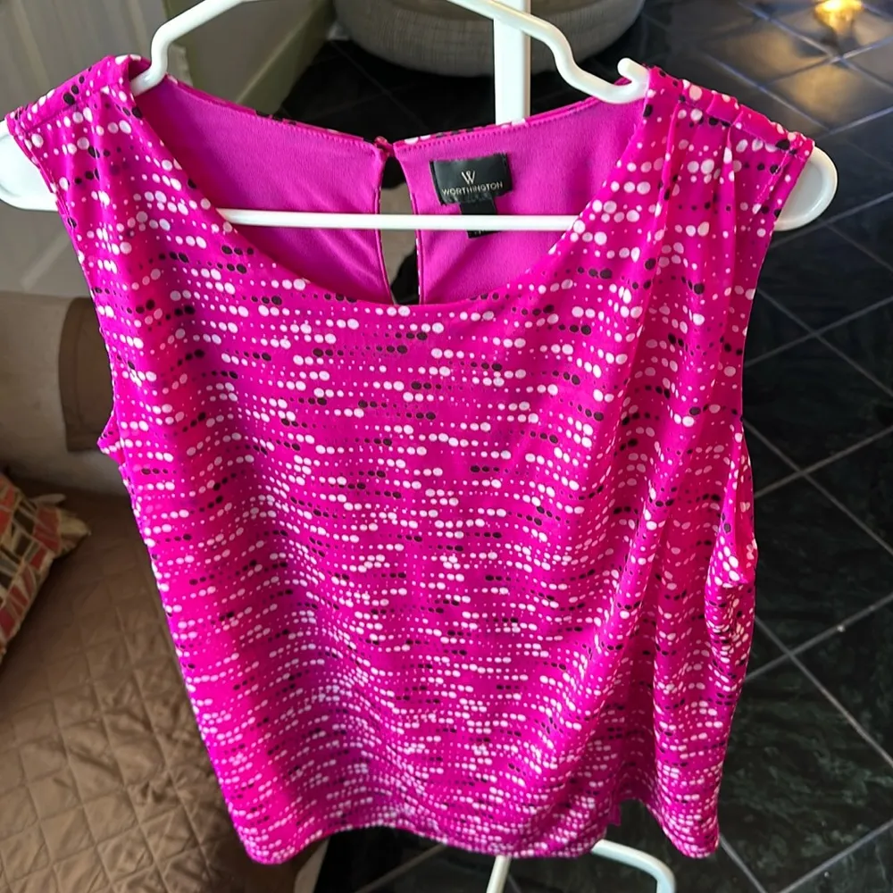 Fuchsia Blouse Short sleeve XL - Image 2