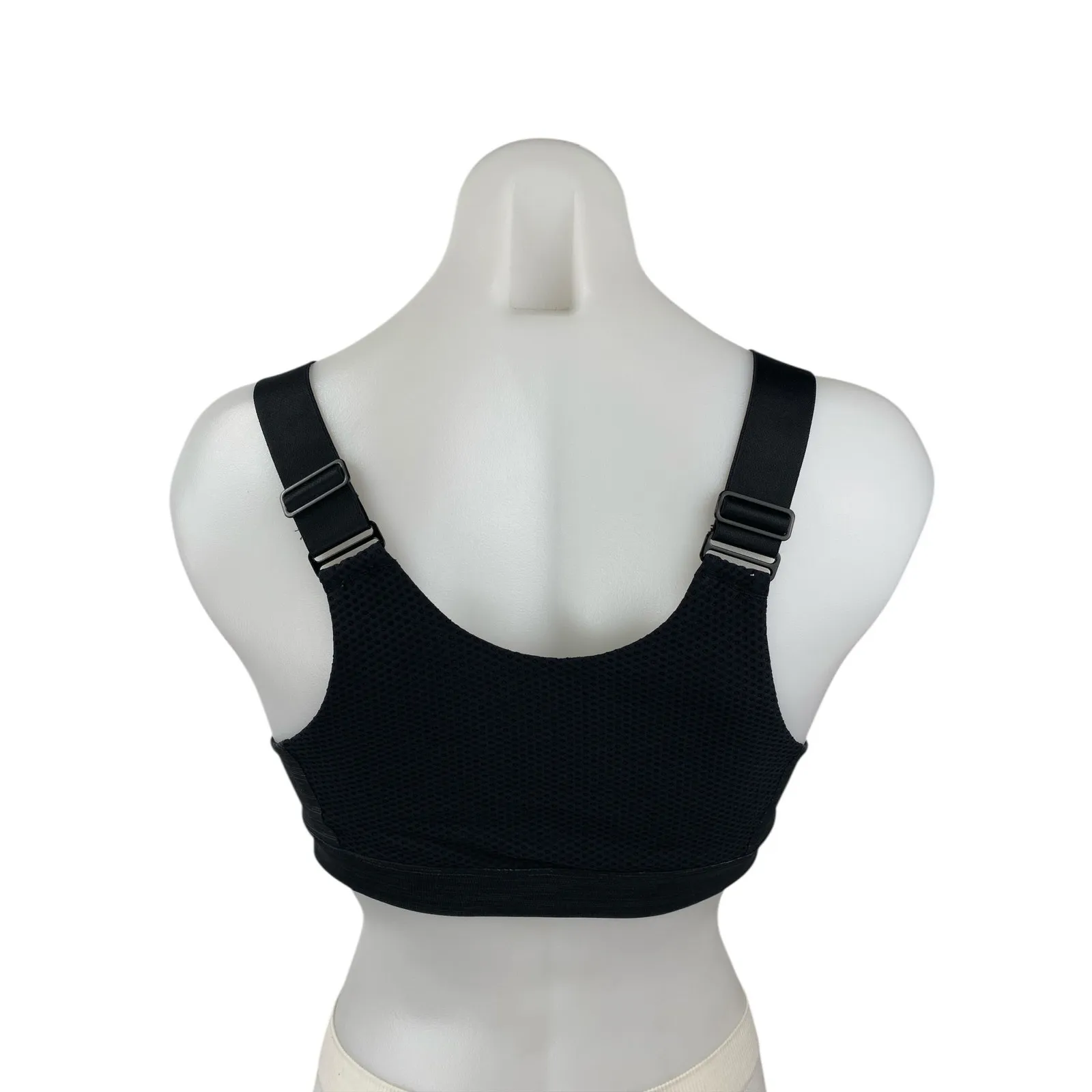 Outdoor Voices Black Heather Sleeveless Zip Front Sports Bra Crop Tank Top Sz S - Image 2