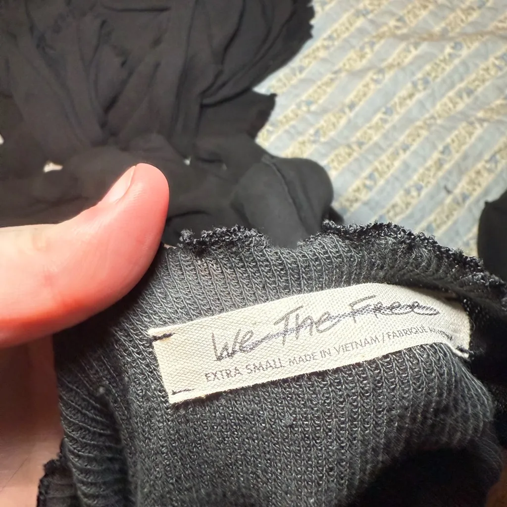 We The Free Black Long Sleeve Dress - Image 3