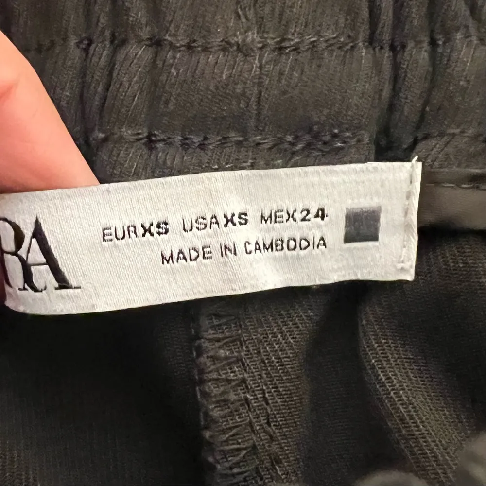 Zara  Joggers Womens Drawstring  Casual Gray Pants Size XS - Image 7