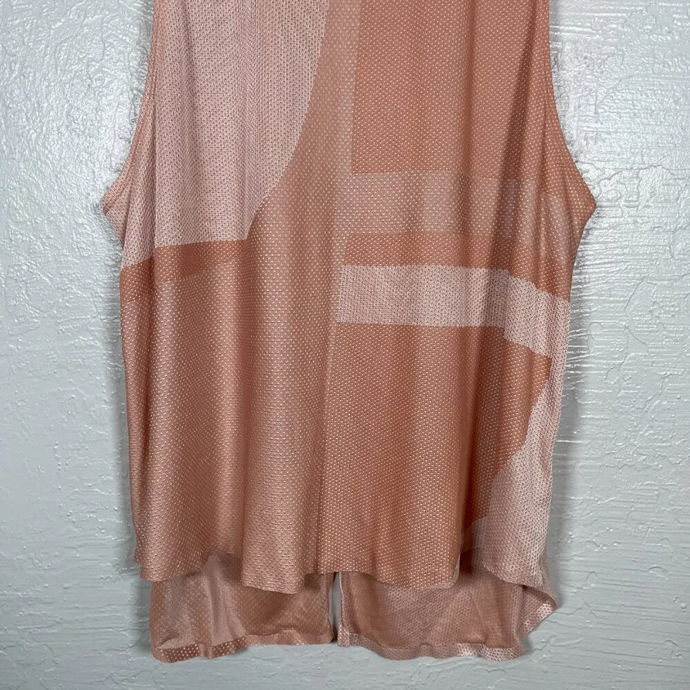 Nike Women XL Peach Orange Tech Pack Breathe Slit Back Train Tank Top AR6407 - Image 2