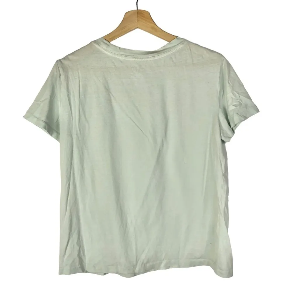 Gap Light Pale Blue Crewneck Organic Cotton Short Sleeve T-Shirt M - Image 2