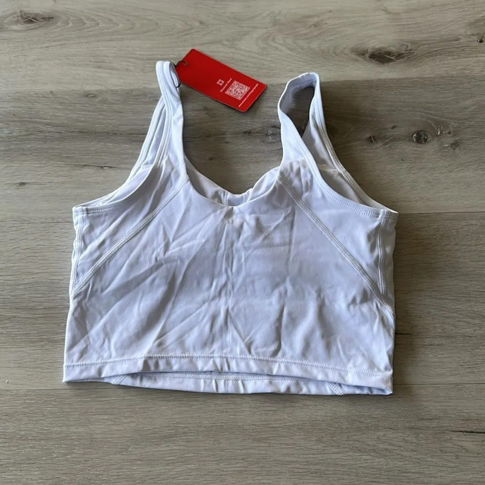 The Gym People TGP76 Longline Sports Bra White XS NWT IN PACKAGE - Image 13