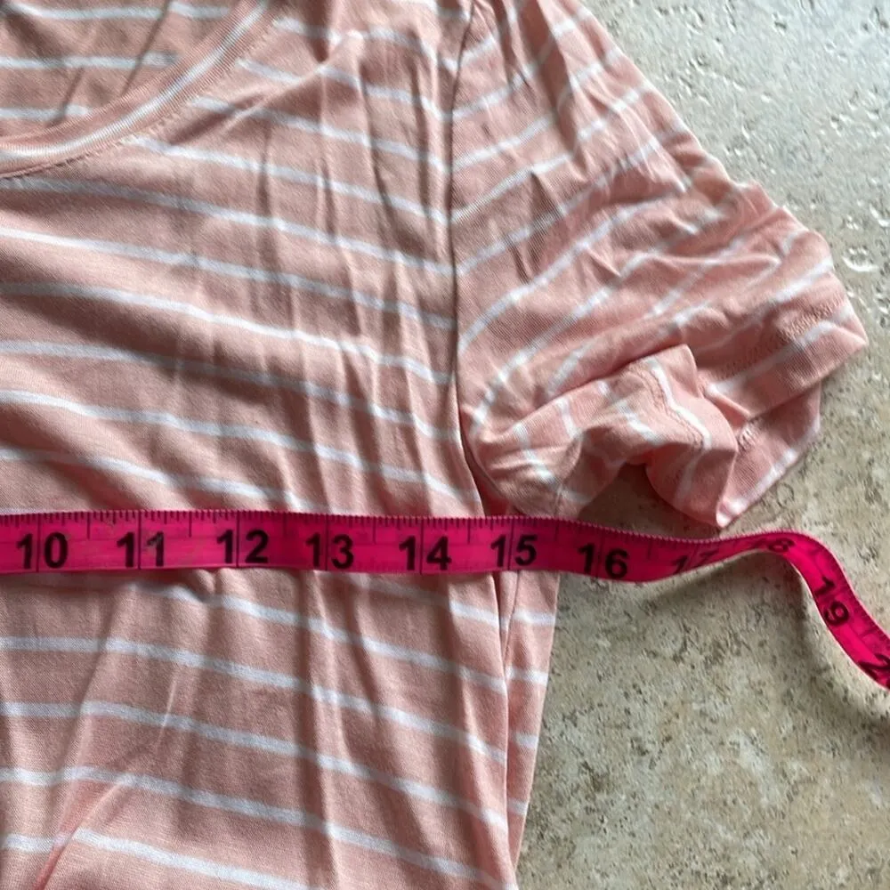 Lafayette 148 New York Mikki Stripe Tee Shell White - Image 12