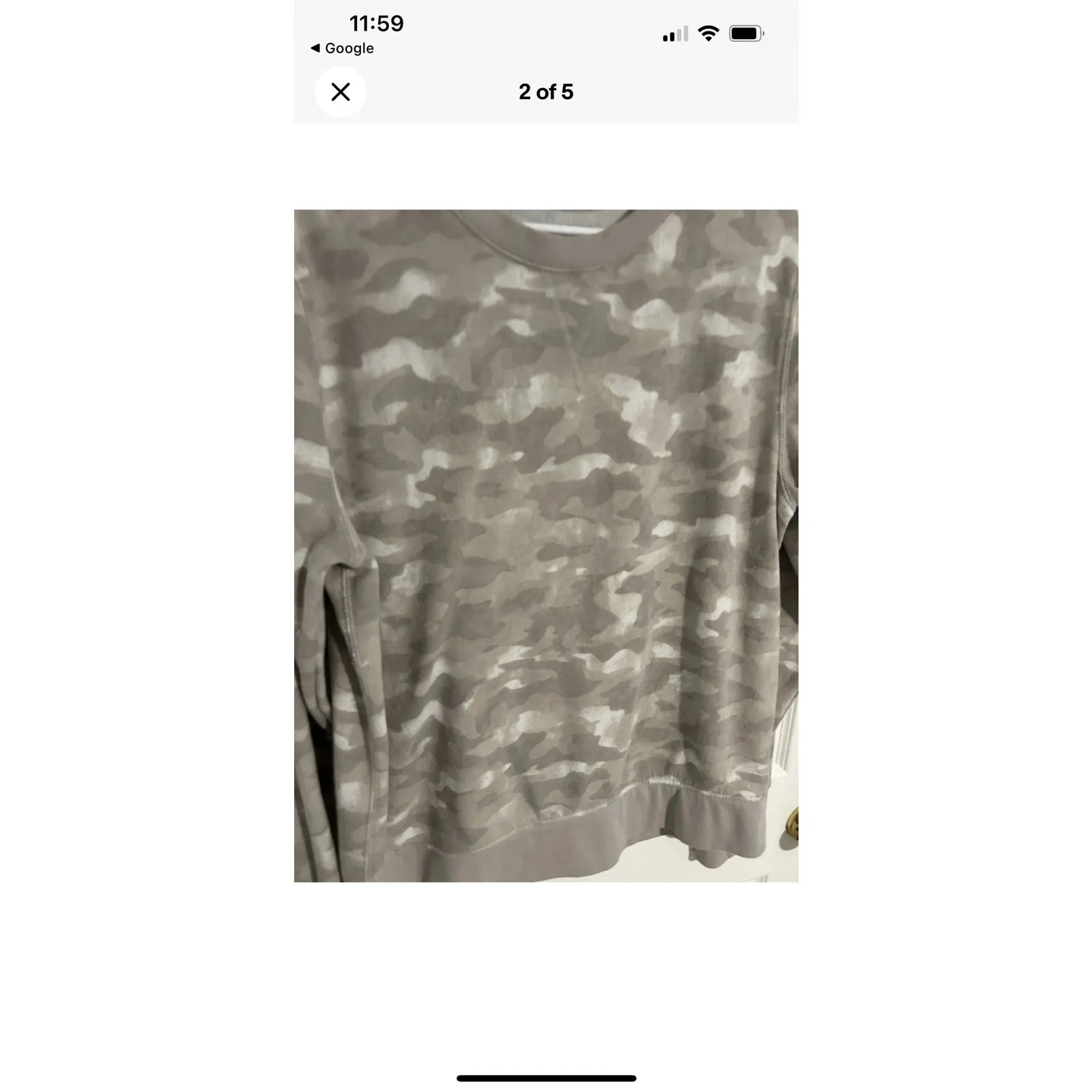 Tek Gear Camo Crewneck Sweatshirt XL Gray Green Camouflage Fleece Pullover Comfy - Image 11