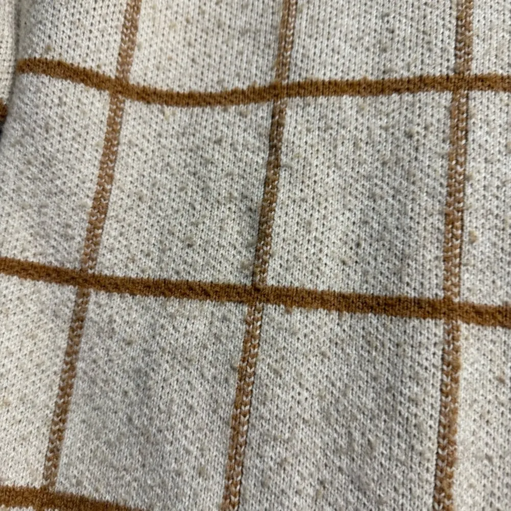 Madewell Pearldale Turtleneck Sweater in Windowpane in Heather Oak XXS GUC - Image 6