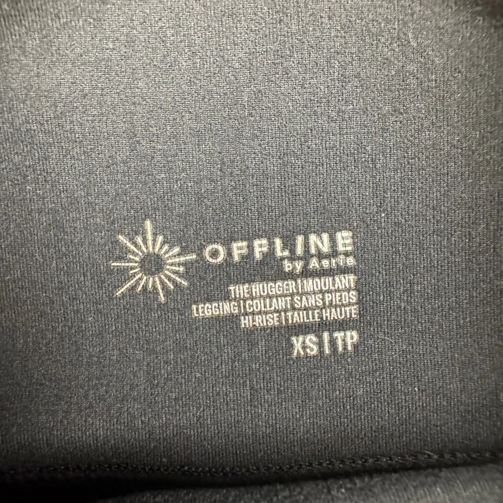 Aerie Offline The Hugger Ii High Rise Legging Black XS Pockets - Image 2