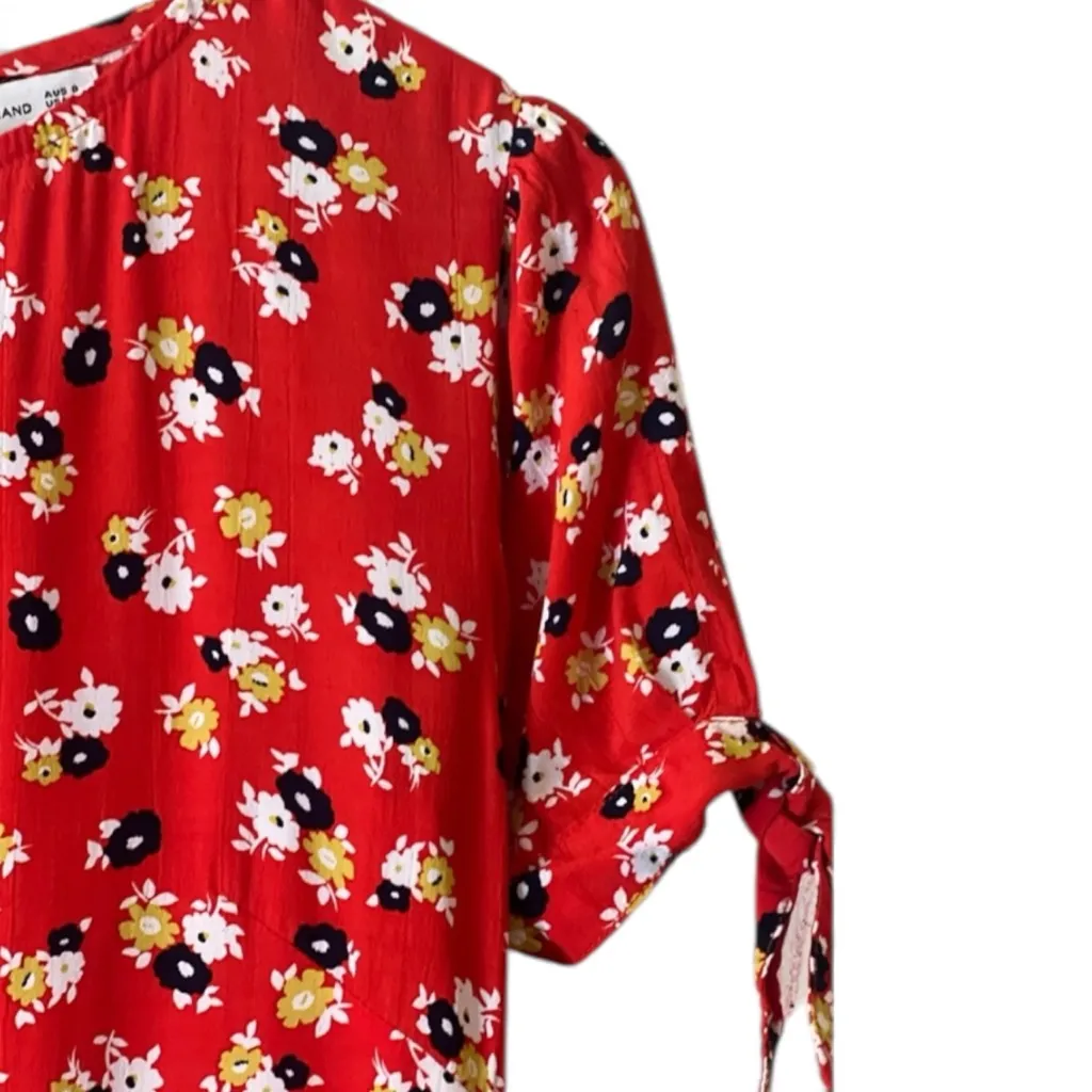 Faithfull The Brand Daphne Floral Short Sleeve Mini Dress - Image 6