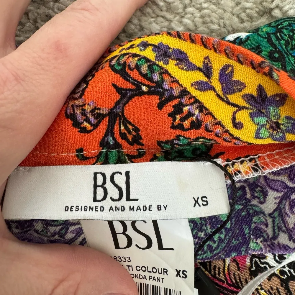 Colorful Patterned Women's Pants Size XS - Image 3