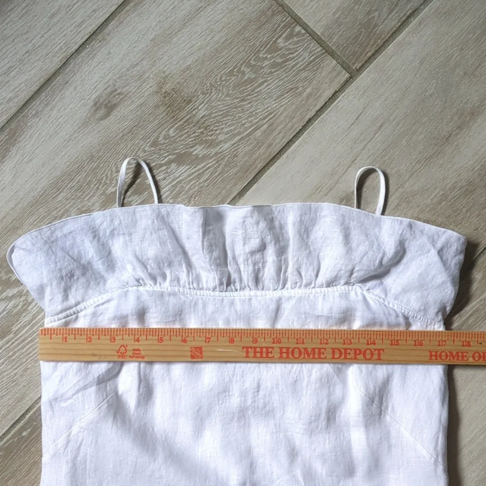 Loft Sleeveless Linen Dress with Ruffle Top - Image 12