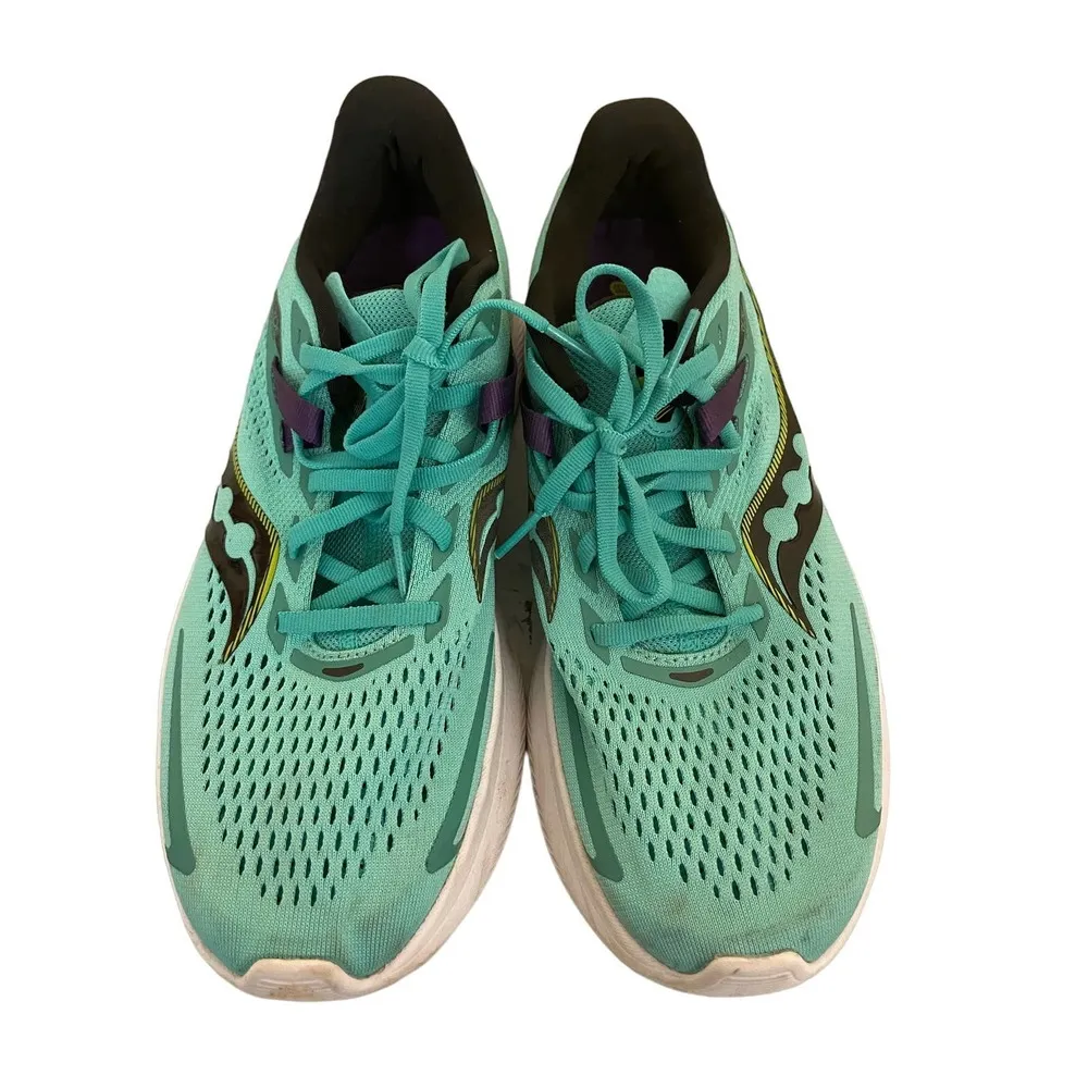 SAUCONY WOMENS RIDE 15 RUNNING SHOE - MINT - Image 5