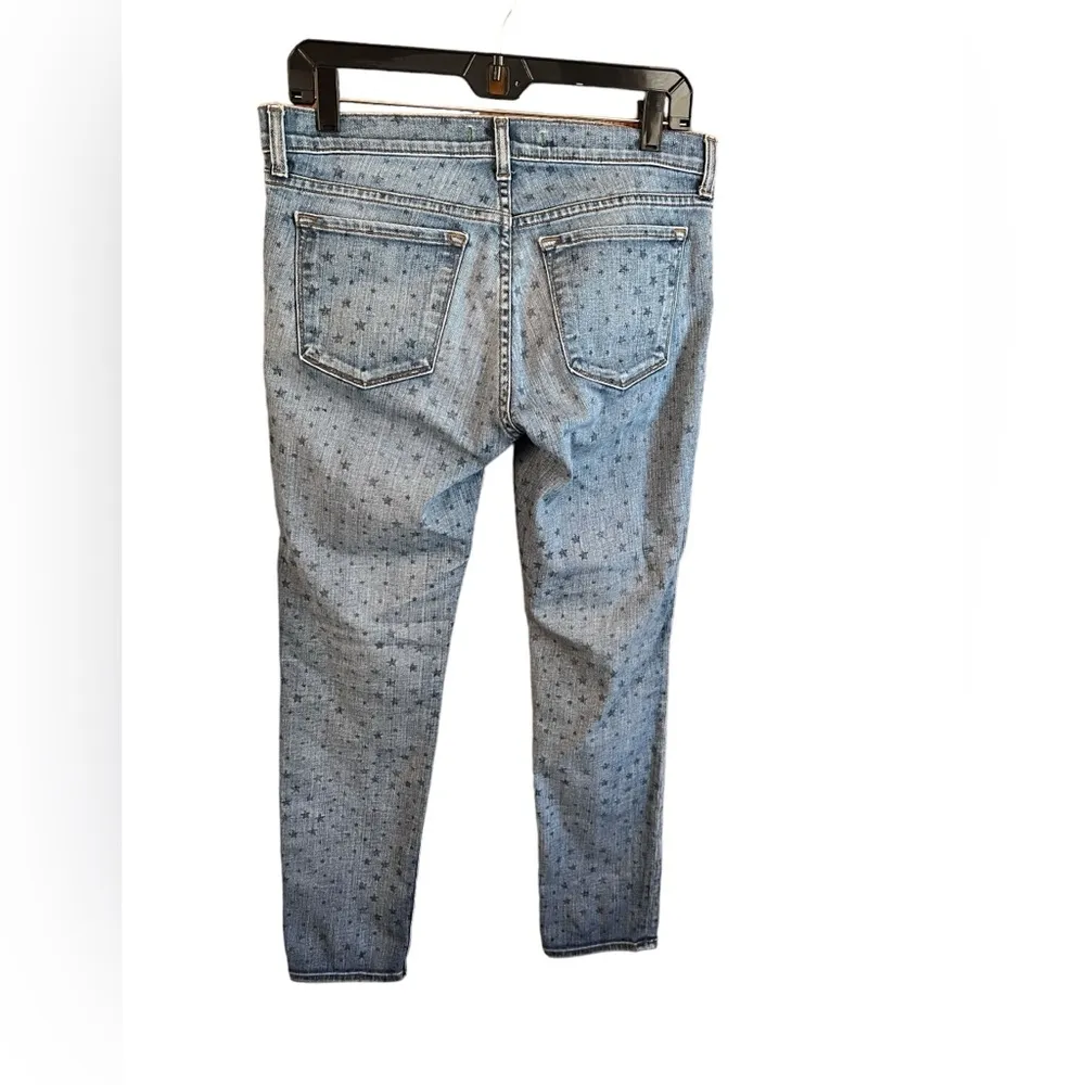 J Brand Aoki Vin Star Size 28 Boyfriend Ankle Jeans Denim Star Print * flaw - Image 2