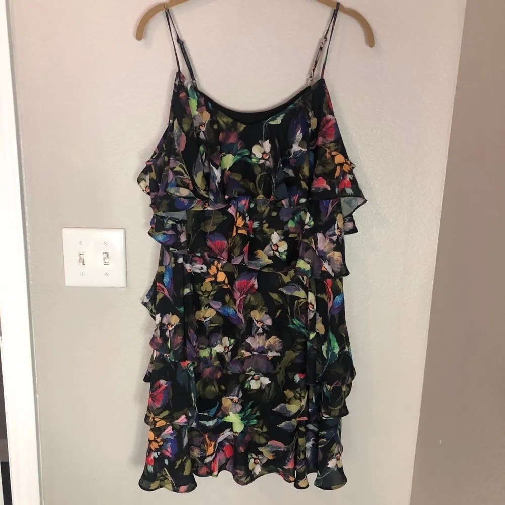 GIANNI BINI Cesa Floral Ruffle Tiered Mini Dress - Image 3