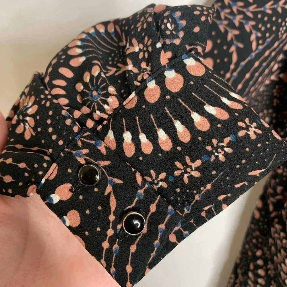 Everly Cold Shoulder Mock Neck Long Sleeve Dress Small - Image 8