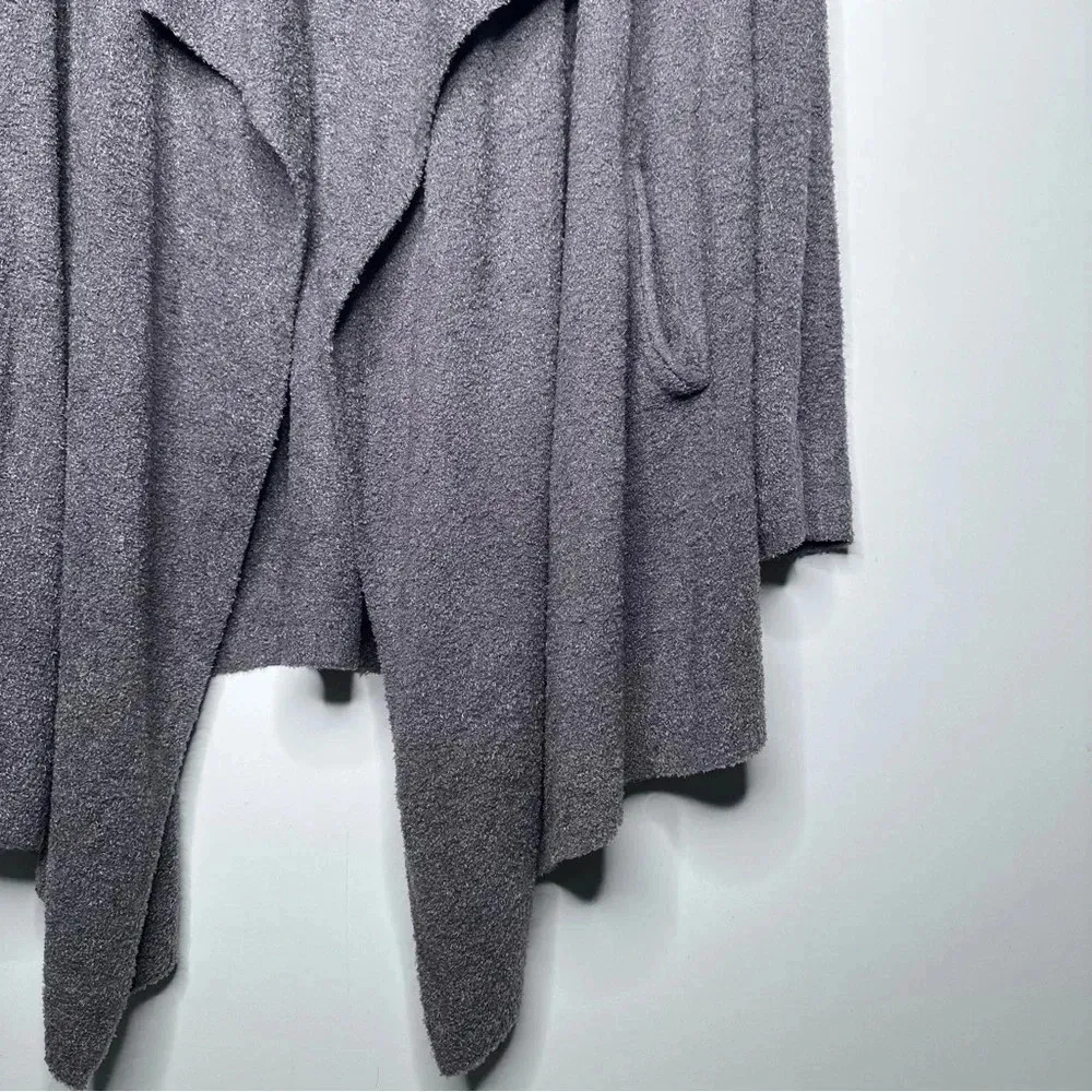 Barefoot Dreams CozyChic Lite Gray Island Wrap Size S/M - Image 5