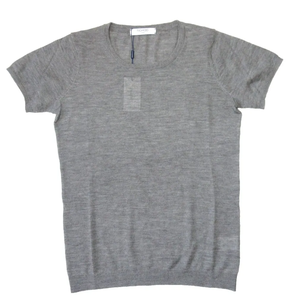 NWT nomad Gramercy T-Shirt in Cobblestone Gray Cashmere Featherweight Sweater S - Image 3