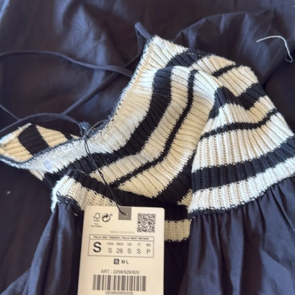 NWT Zara Knit Striped  Black Midi Dress - Size S Bloggers Fave - Image 8