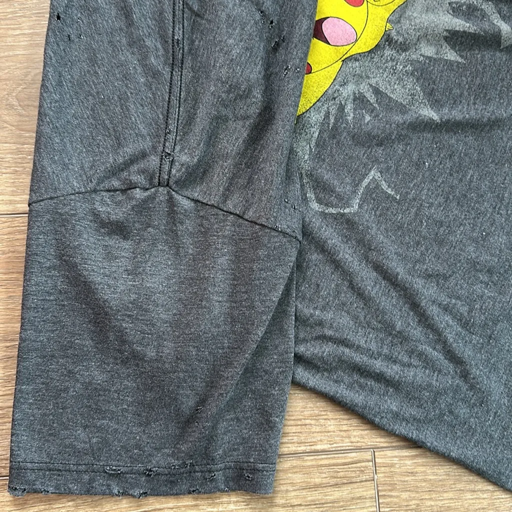 Pokemon Pikachu Distressed Off the Shoulder Tee - Image 8