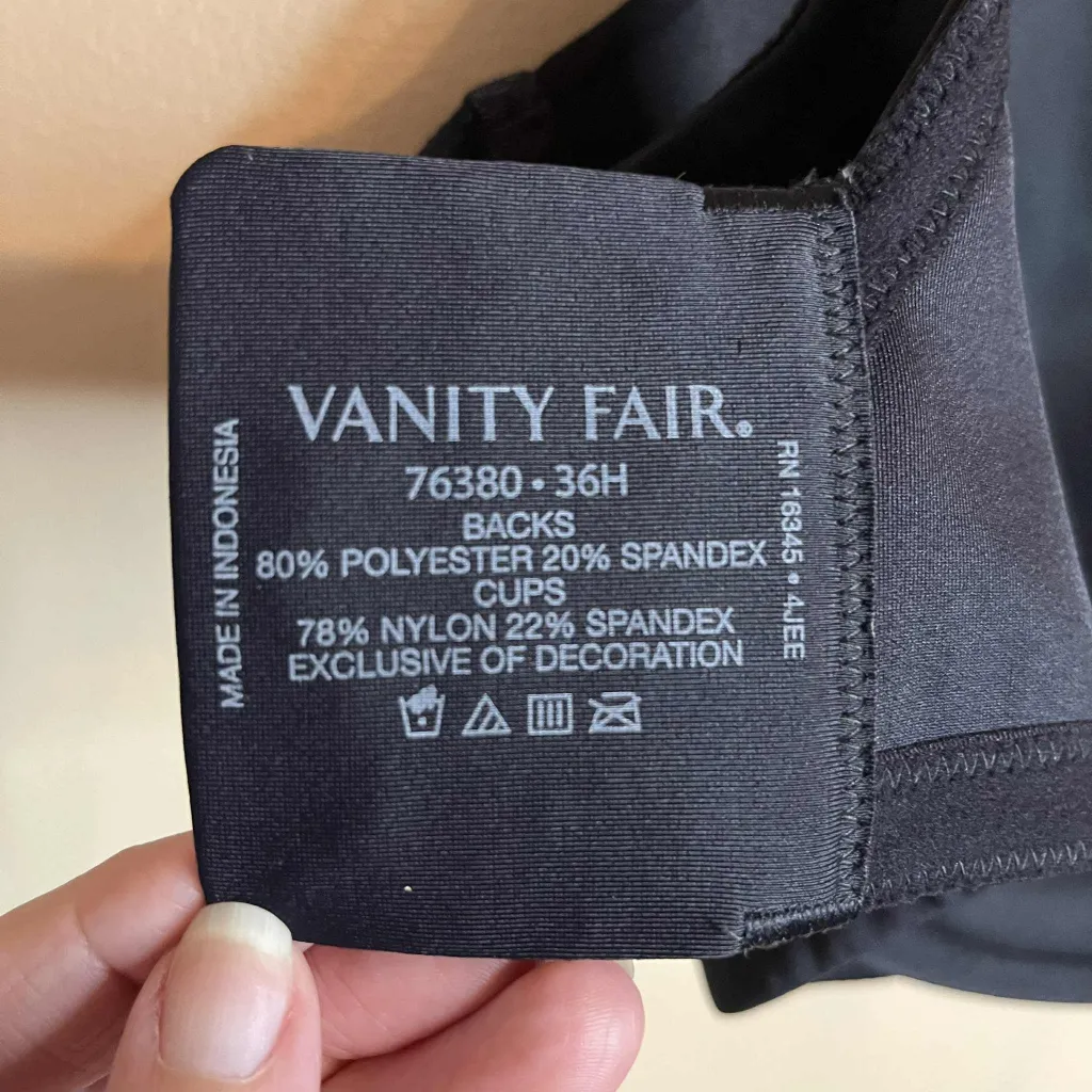 Vanity Fair Lingerie Beauty Back Back Smoother Full-Figure 36H Bra 76380 - Image 3