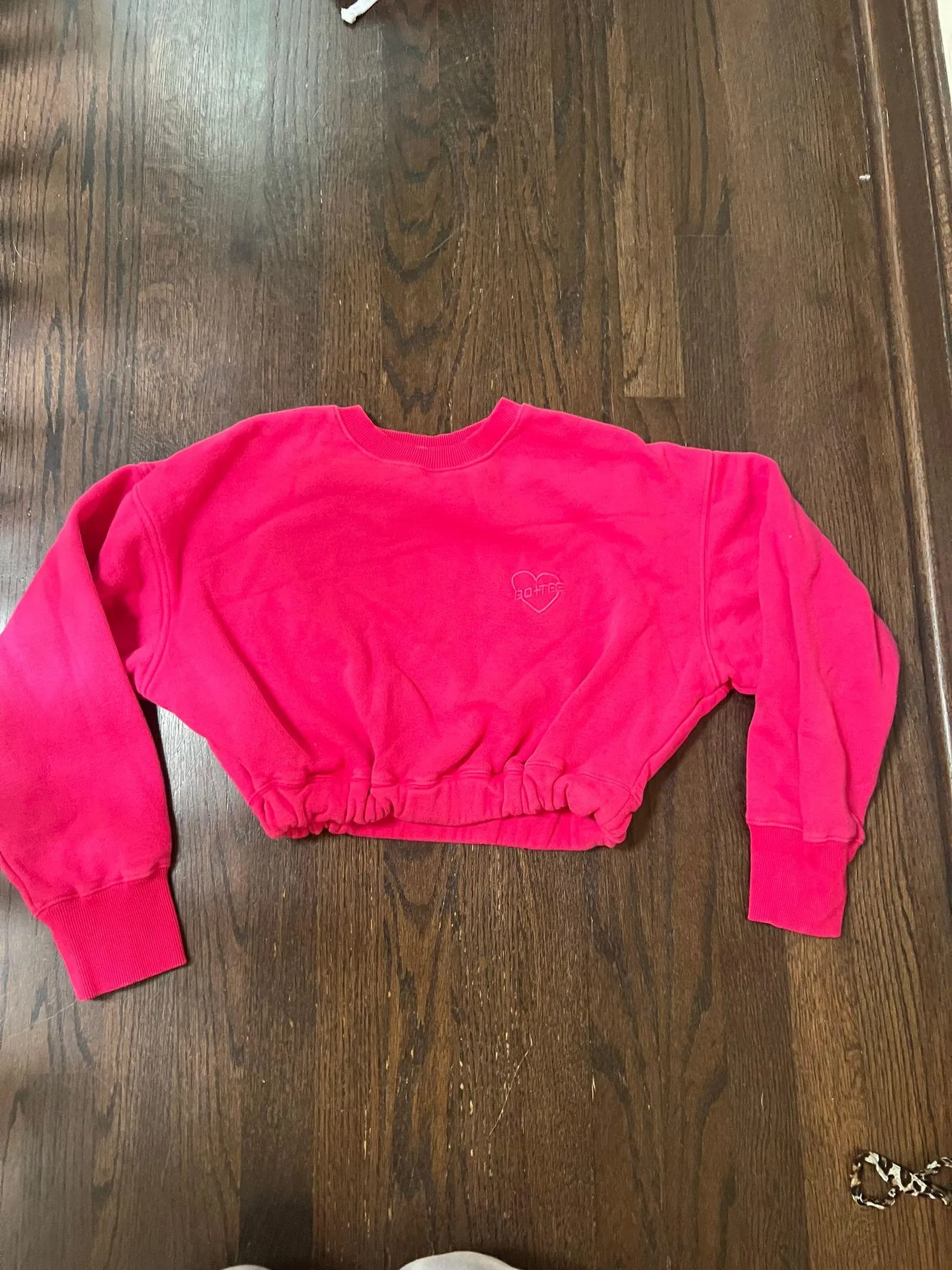 bo + tee Pink Cropped Sweater - Image 2