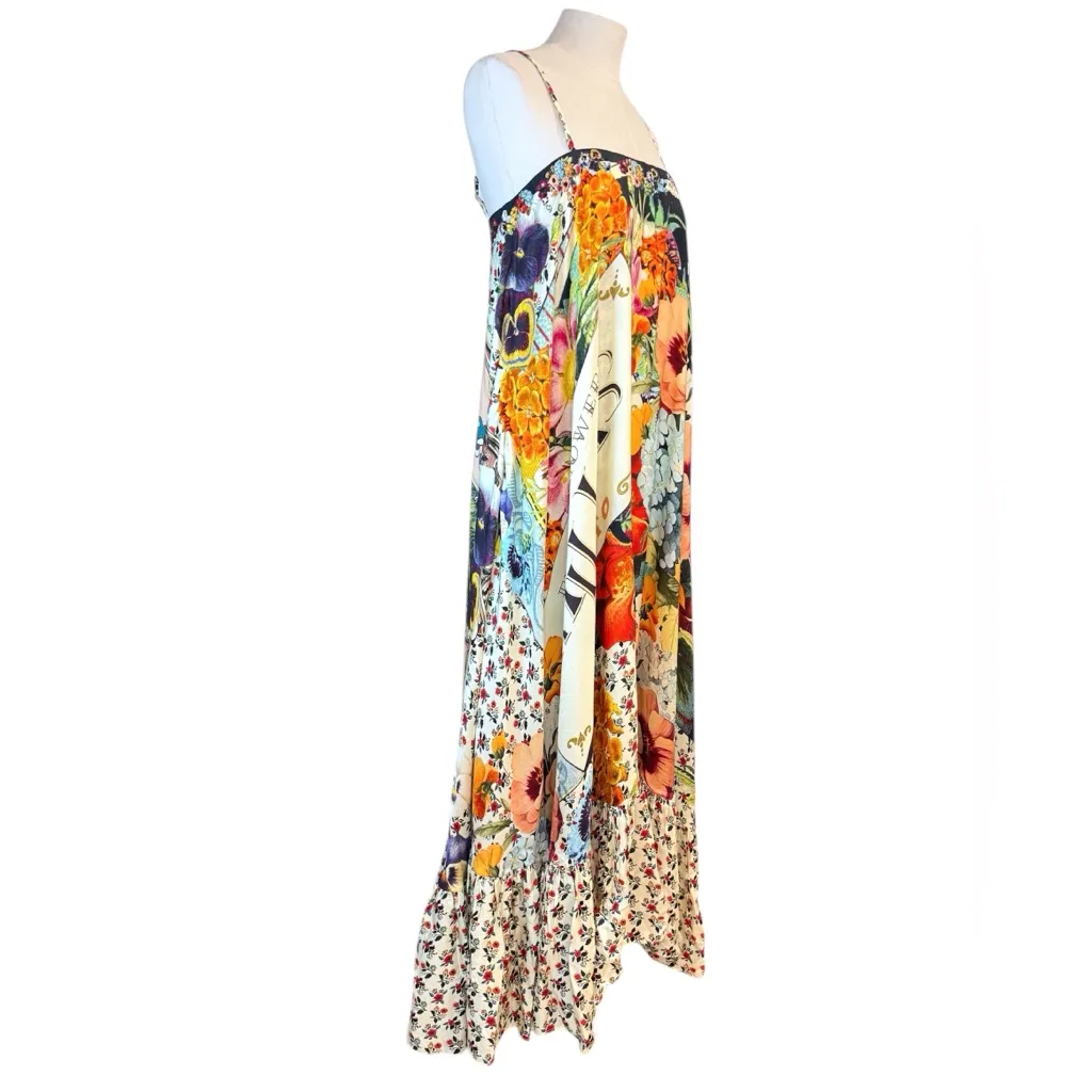 Camilla Silk Floral Porto Aromatic Amor Maxi Dress size XS - Image 9