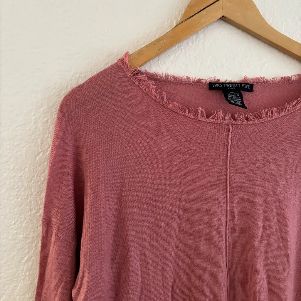 Pink Ribbed Blouse with Full - Image 3