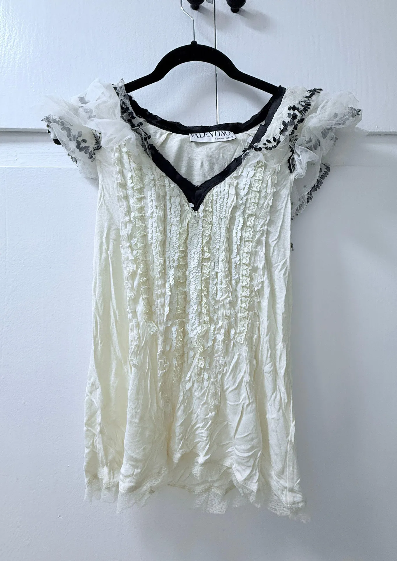 Valentino Garavani VALENTINO Vintage Beaded Tshirt Couture - Image 2