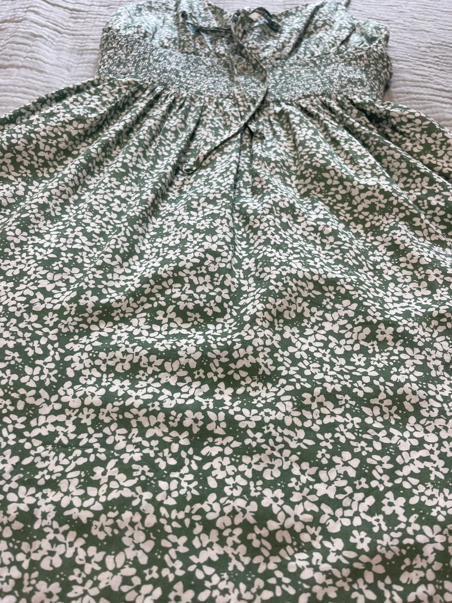 PacSun Sage Green Mini Dress - Image 8