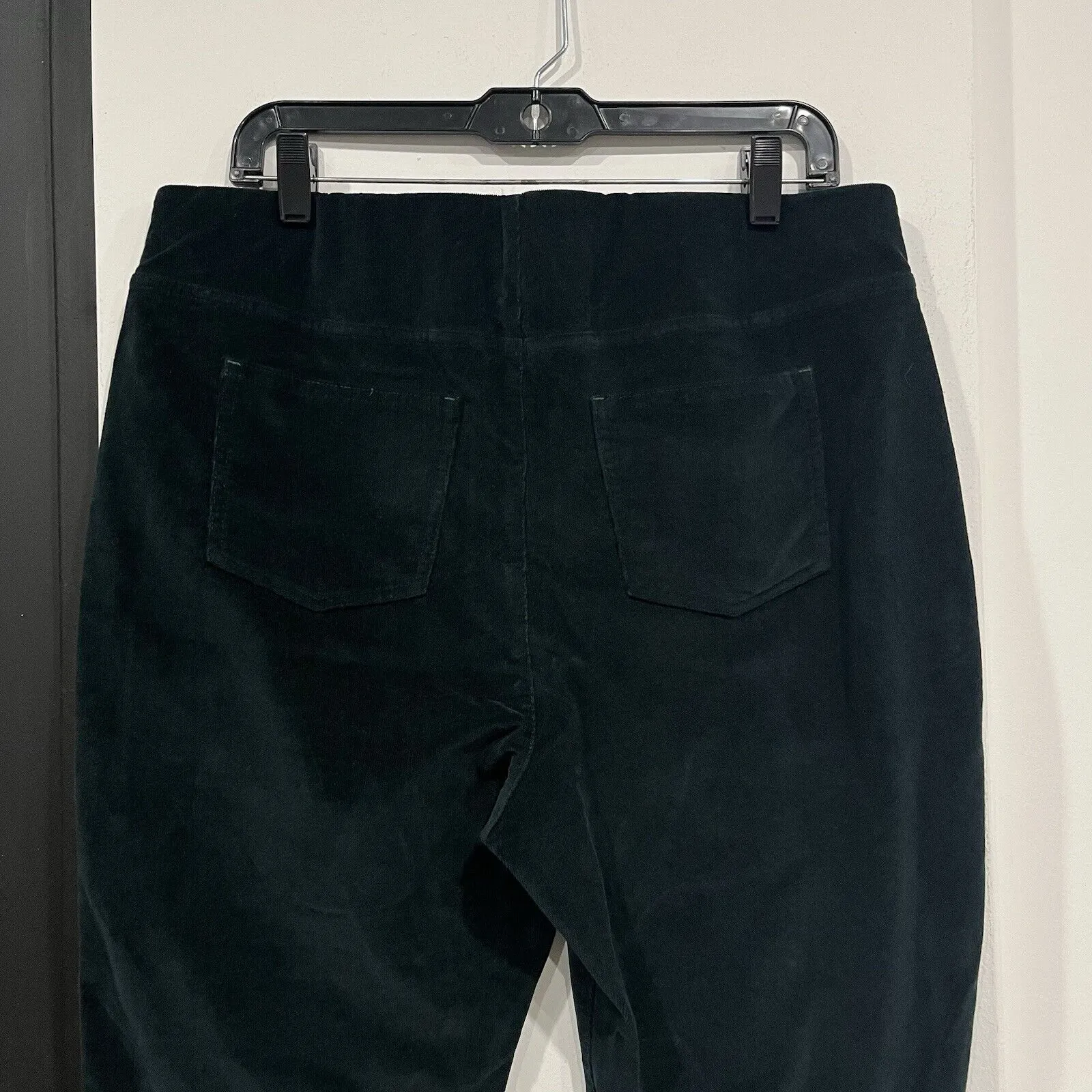 Soft Surroundings Green Corduroy Velvet Flare Pants Size Petite XL - Image 4