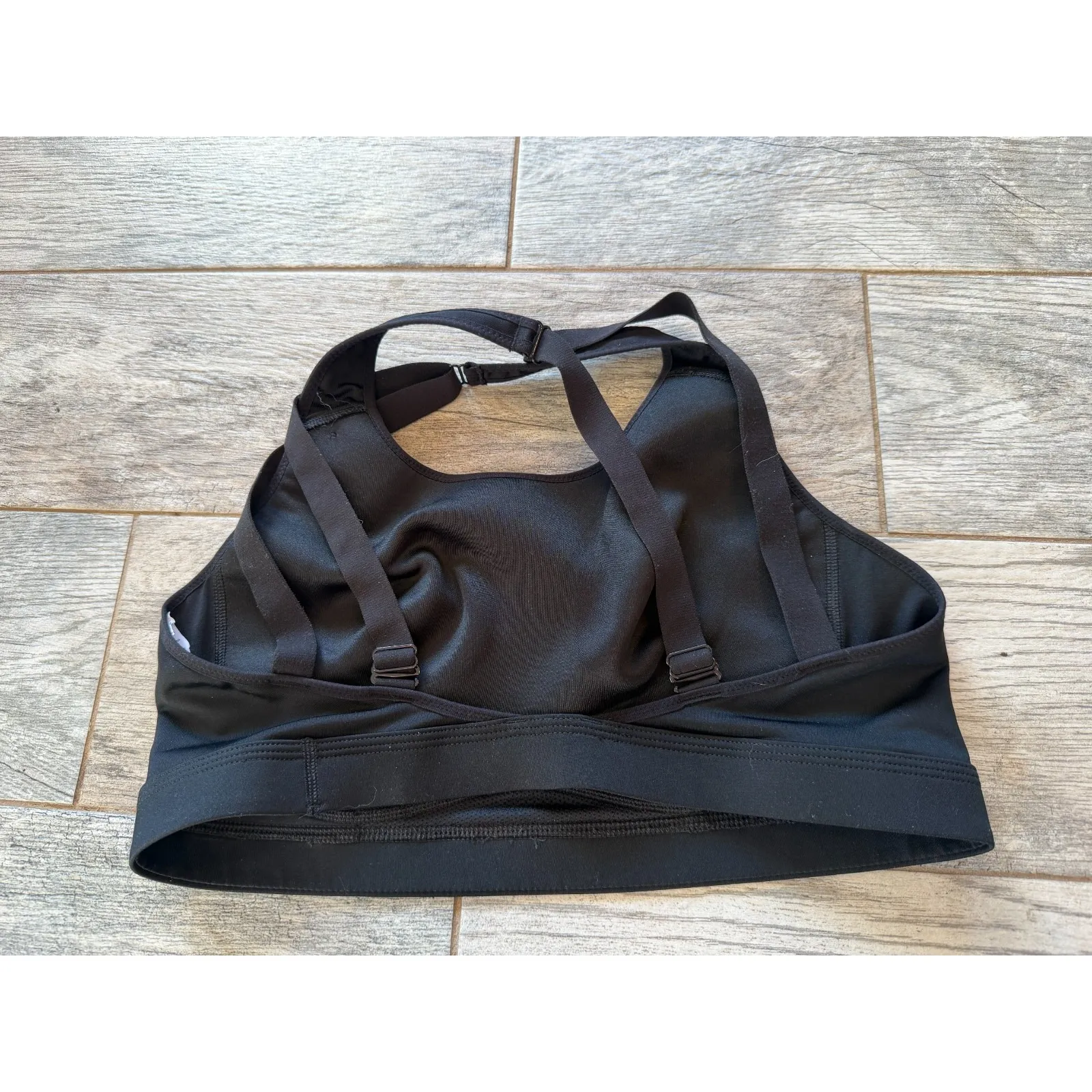 Nike High Support Impact Sports Bra Black XL Extra Large CD7139 Active Fitness - Image 6