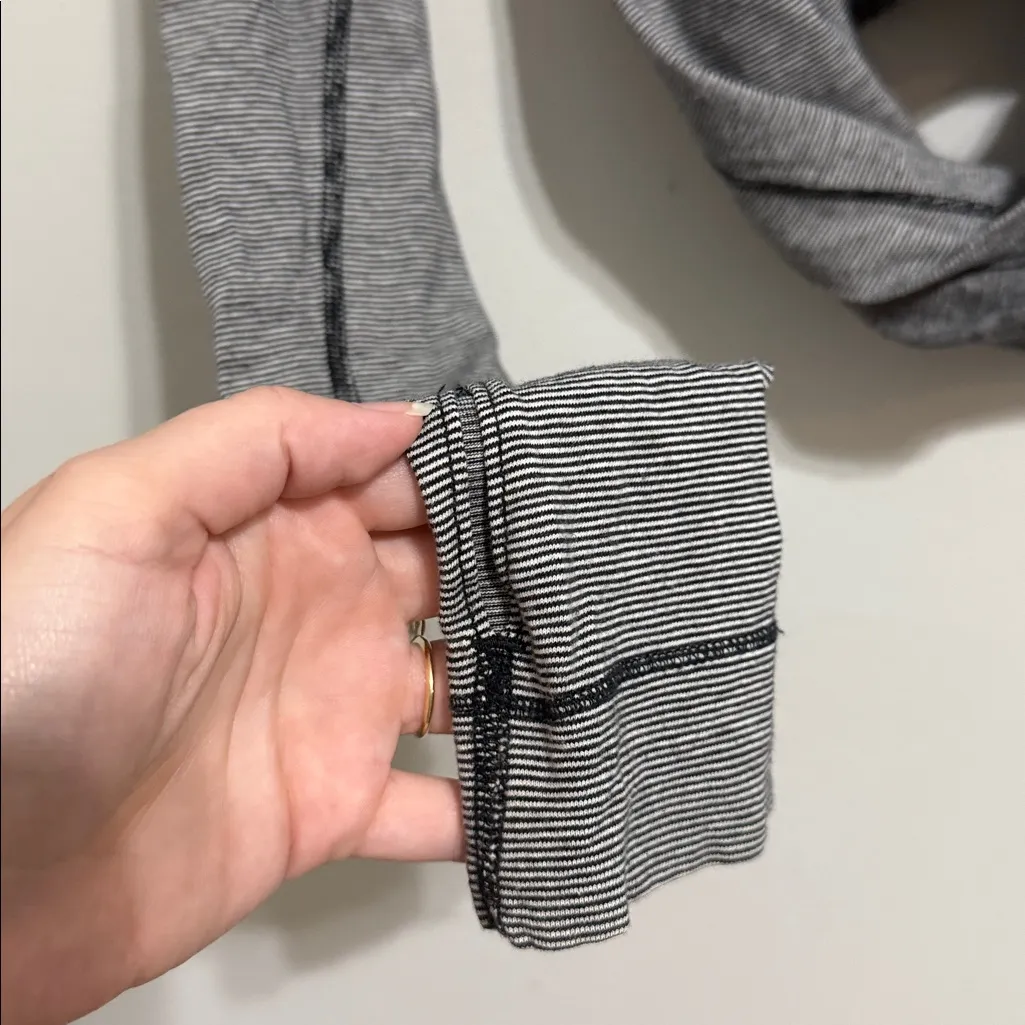 Lululemon Striped Iconic Wrap Top Size 4 - Image 3