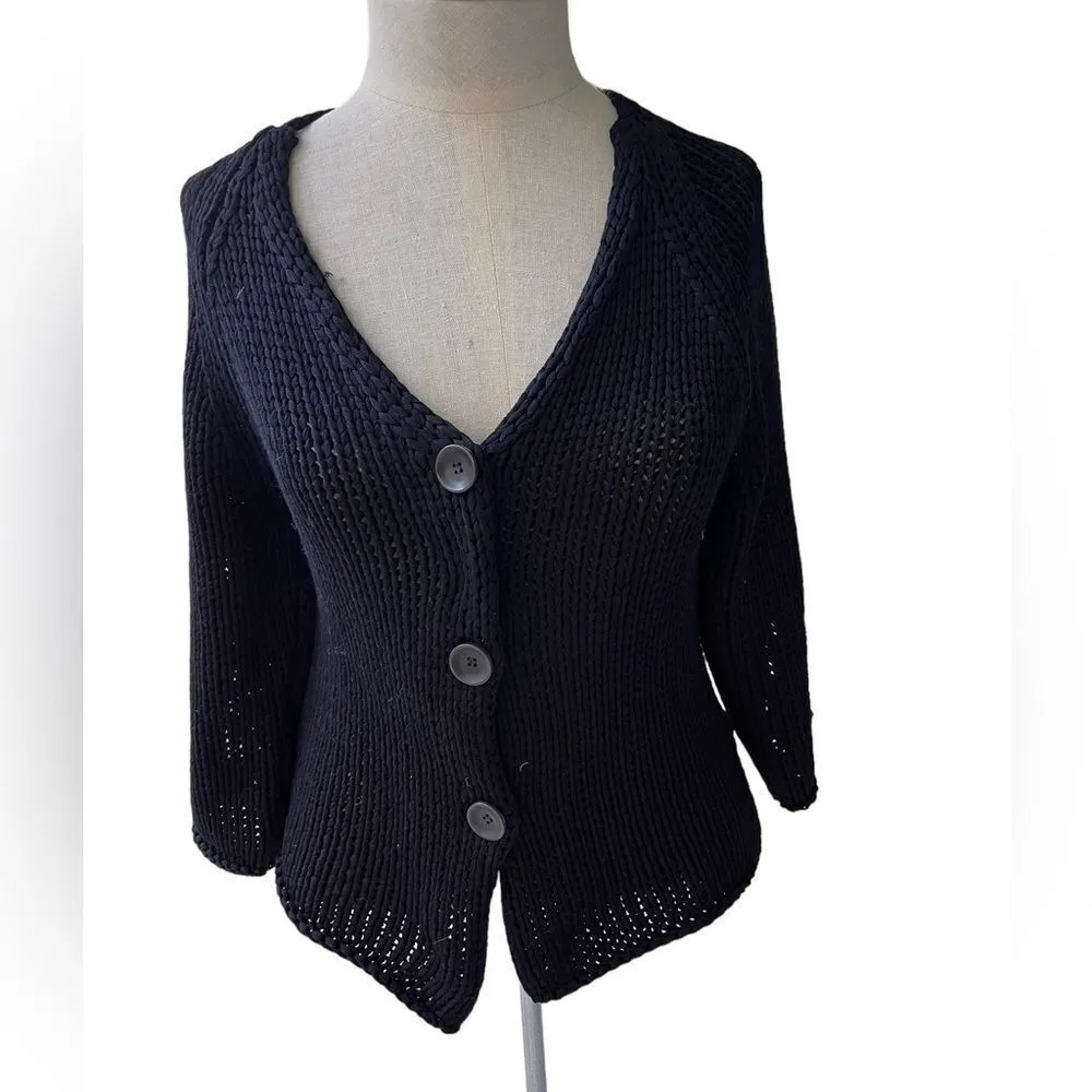 OSKA navy knit jacket Olive 8/10 Blue Size undefined - Image 2