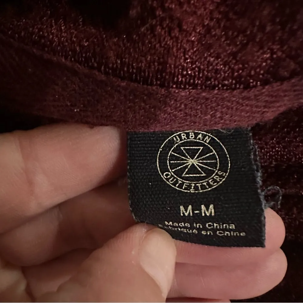 Urban Outfitters Burgundy Oversized Onesie Size Medium RARE ITEM - Image 13